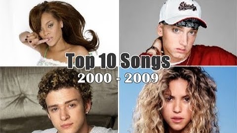 Top 10 Songs of Each Year (2000-2009)