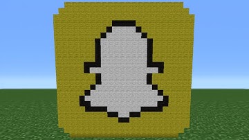 Minecraft Tutorial: How To Make The Snapchat Logo