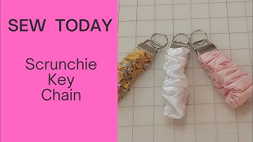 Make in less than 10 minutes Scrunchie Wrist Keychain