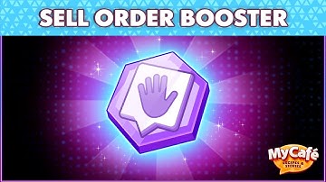 My Cafe: Sell order booster helps!