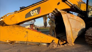 CAT 374 transport modification