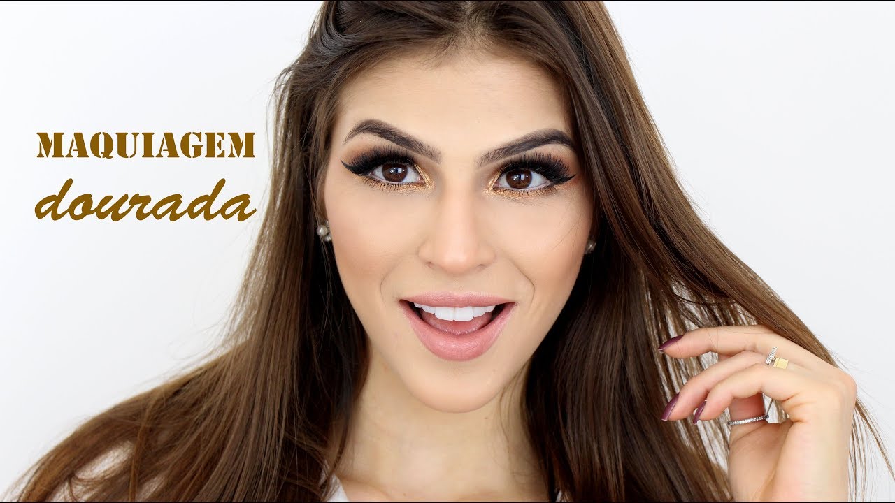 Maquiagem Dourada | Produtos baratos