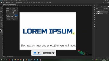 How to convert text into shape in photoshop