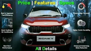 Kia Sonet Mileage Price Features Specs | MotorBuddy | All You Need To Know