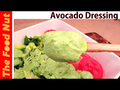 Avocado Dressing Recipe With Cilantro & Lime - Healthy Homemade Vegan Avocado Dip | The Food Nut
