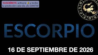 Horóscopo Diario - Escorpio - 16 de Septiembre de 2026.