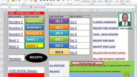 School fees handler via Excel by Jesmic Incredible Consult
