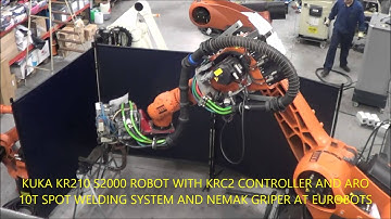 Used robot KUKA KR210 KRC2 CONTROLLER AND ARO SPOT WELDING AND NIMAK GRIPER AT Eurobots.it