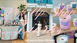 I did a popup at MADEWELL!! small business popup shop vlog, talking to customers, day in the life