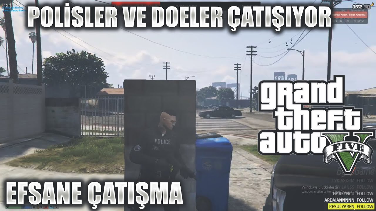 POLİSLER VE DOE'LER ÇATIŞIYOR | EİGHTBORN RP GTA V EFSANE ÇATIŞMA