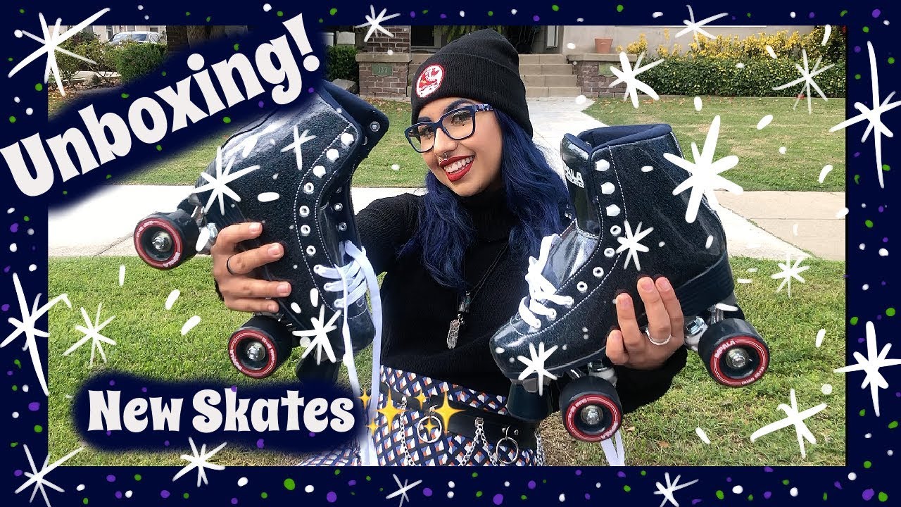 Unboxing New Vegan Glitter Roller Skates YouTube