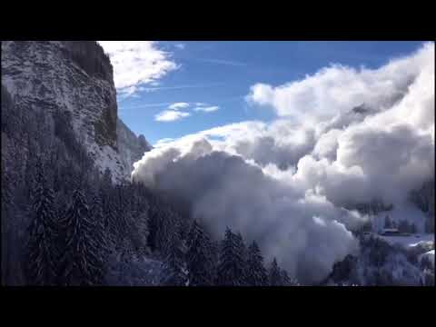 Lawines in de Alpen