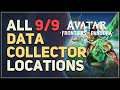 All 9 data collector locations avatar frontiers of pandora