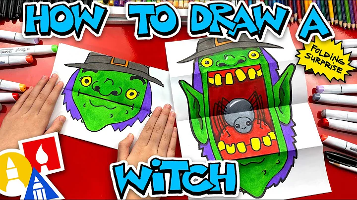 How To Draw A Scary Witch Folding Surprise