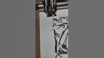 painting with a pen plotter #generativeart #penplotter