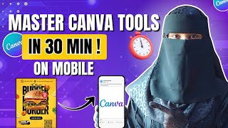Sirf 30 Min Me Canva Expert Bano 😍 | Full Canva Tutorial on Mobile (Hindi)
