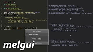 melgui: A library for creating GUI tools in Maya