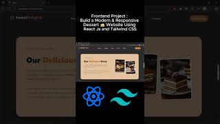 Frontend Project : Build a Modern & Responsive Dessert 🍰 Website Using React Js and Tailwind CSS