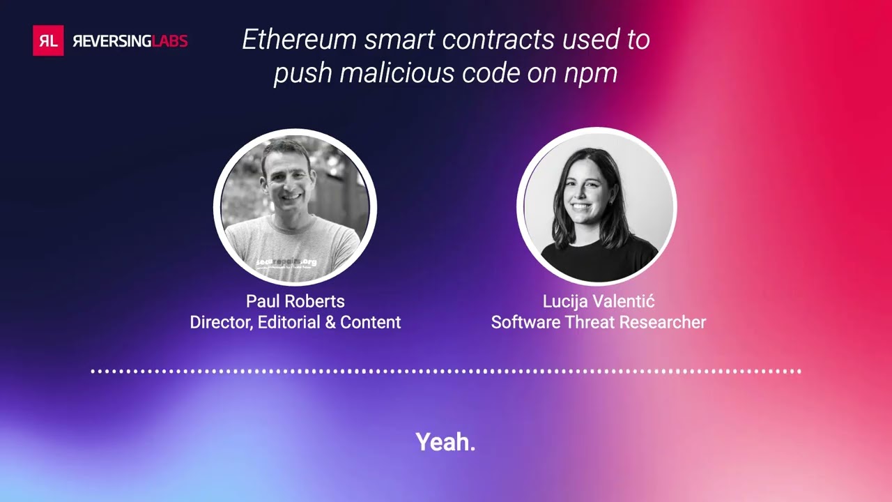 Ethereum smart contracts used to push malicious code on npm