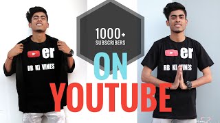 What people think about my channel || 1K subscribers special ♥️🙏 || RB KI VINES