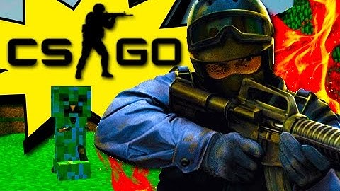 CS:GO - Minecraft in CSGO?  (Funny Moments and Mini Games!)