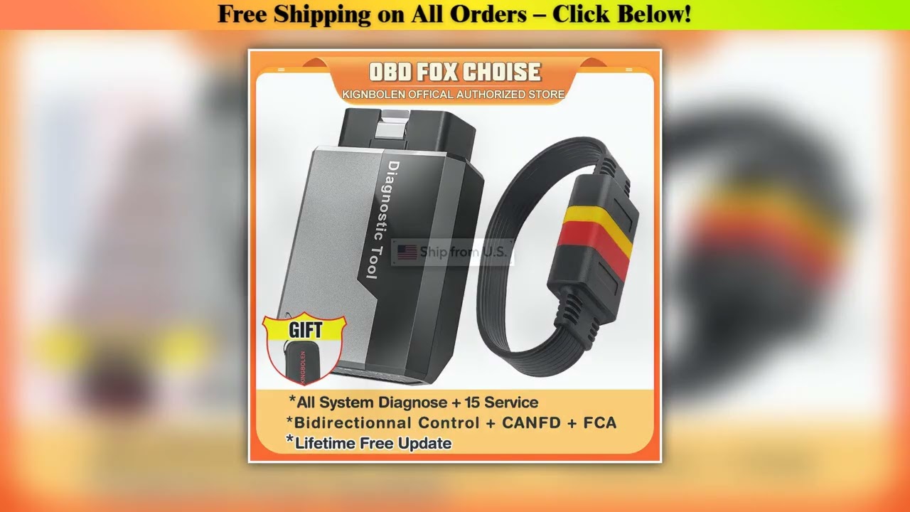 KINGBOLEN EDIAG ELITE OBD2 Scanner All System Car Diagnostic Tool 15 Service