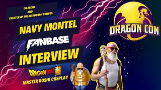 @navymontel (Navy Montel) cosplaying Master Roshi | Fanbase App Interview at Dragon Con 2023