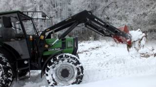 Deutz DX 3.60 im Wintereinsatz