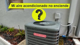 aire acondicionado no enciende