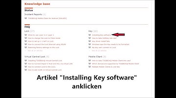 Key Software herunterladen vom Tosibox Helpdesk