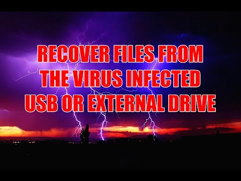 HOW TO RECOVER FILES FROM THE VIRUS INFECTED USB OR EXTERNAL DRIVE