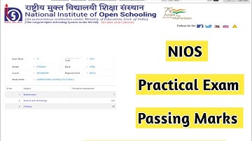 Nios Practical Exam Passing Marks | Task Is Helping (NIOS) #nios #taskishelping