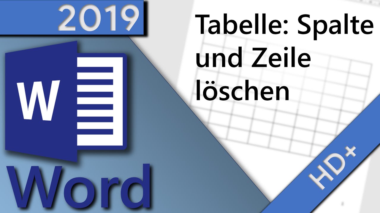 Word Tabelle Spalte Und Zeile Loschen In 1 Minute Hd 2019 Youtube