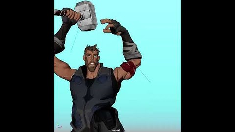 Thor basic Animation #3danimation #maya #animation #memes #art #blender #disney #edit #viralvideo