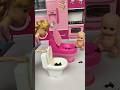 Satisfying with unboxing barbie doll and pink toilet Magicasmr #barbiedoll #doll#barbie #2