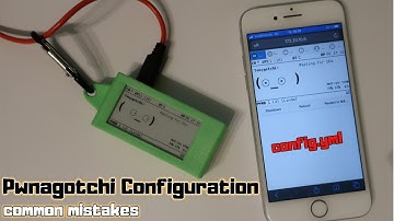 Pwnagotchi YAML Syntax indentation config.yml typical common errors configuration