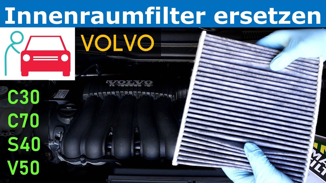 Innenraumfilter/Pollenfilter wechseln beim Volvo C30, C70