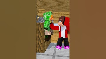 Ghost Creeper - JJ and Mikey Maizen Minecraft Animation #maizen #minecraft #shorts