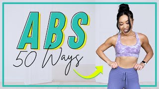 50 Ab Exercises You Need to Try! (all levels, no equipment)