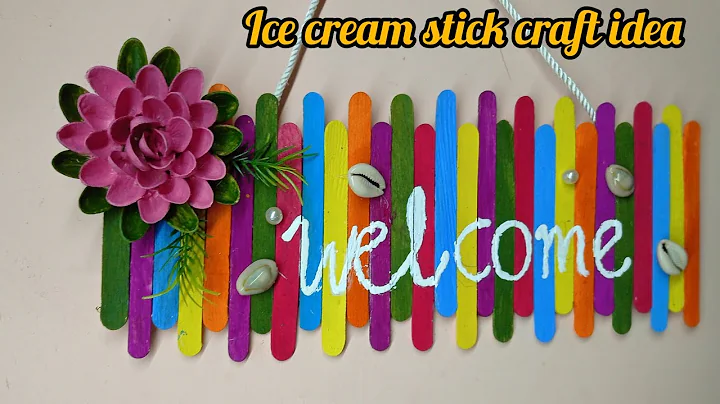 Best Wall Hanging Craft Ideas/Beautiful Wall Hanging With Icecream Sticks