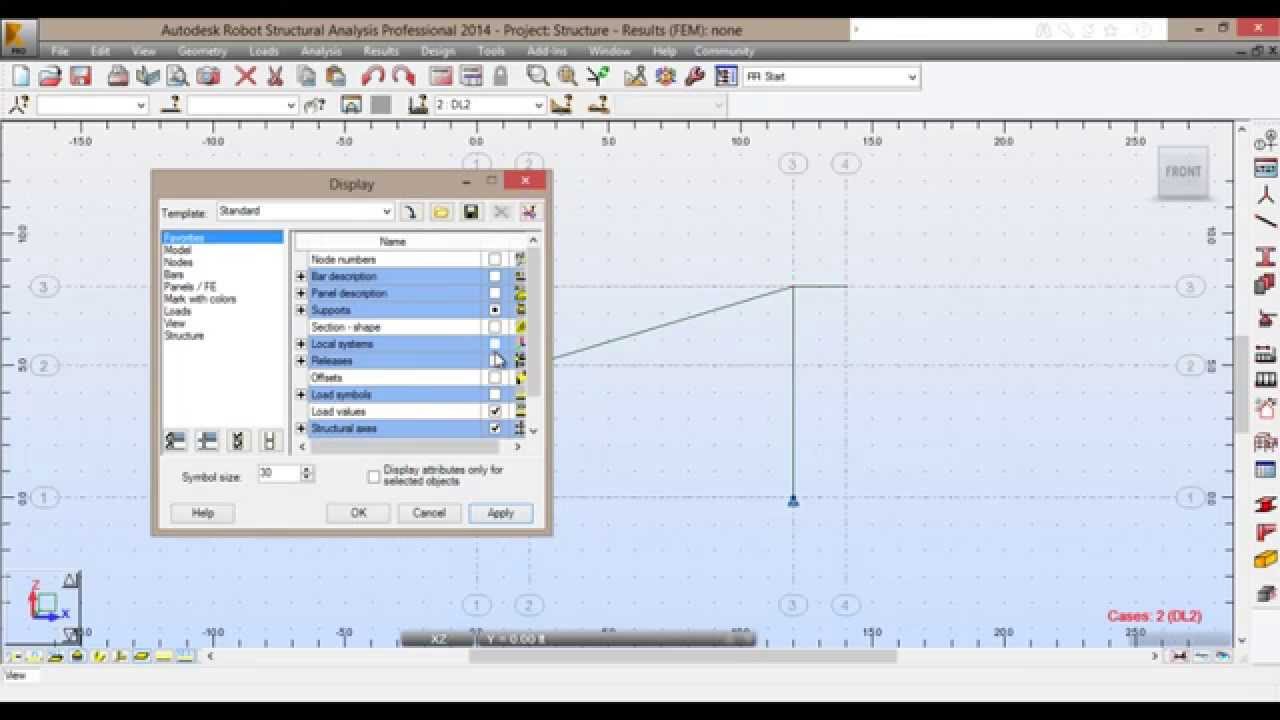 09 analysis of frame using Robot structural analysis - YouTube