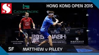 Squash: hong kong open 2015 - men's sf highlights: matthew v pilley