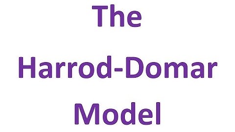 The Harrod-Domar Model: A 4-minute introduction