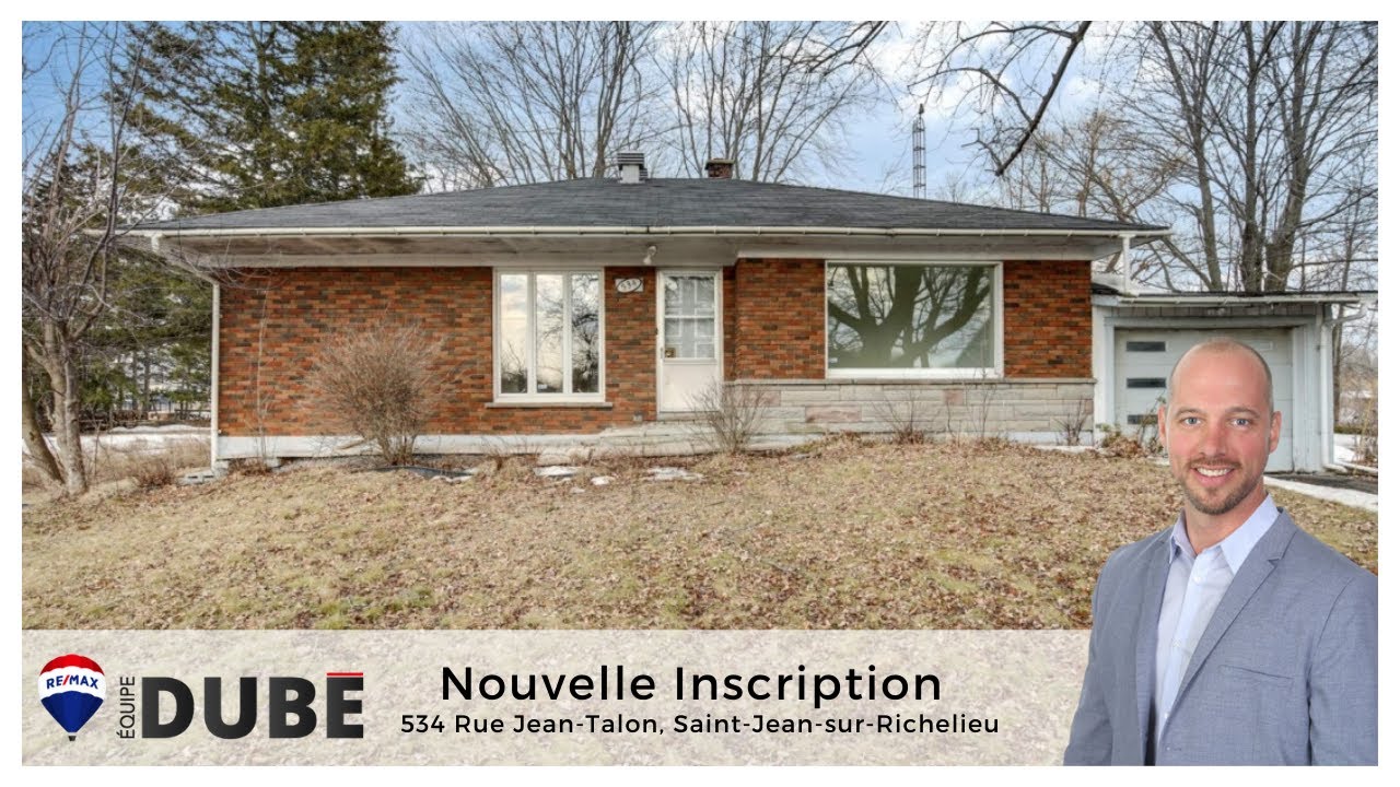 Maison à vendre 📍 534 Rue JeanTalon, SaintJeansurRichelieu YouTube