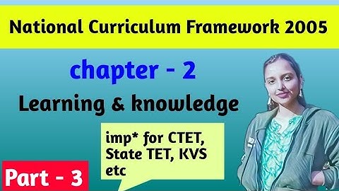 NFC 2005 | chapter - 2 (part- 3) | learning & knowledge