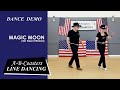 Magic moon  line dance demo  walk through