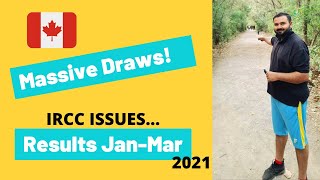 Massive Draw Numbers: Express Entry Round Up Jan-Mar | Canada Immigration 2021
