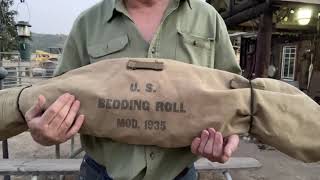 Cool Old Military Bed Roll here at Rivers End Outdoors