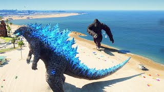 GTA 5 - Godzilla mod gameplay (eWIP 2)