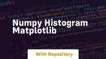 numpy histogram matplotlib